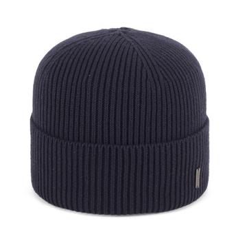 Men's Knitted Cotton Hat HatYou CTM2053, Dark blue