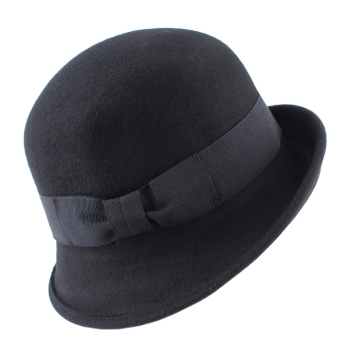 Дамска филцова шапка Fratelli Mazzanti FM7897, Черен