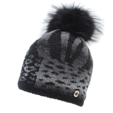 Дамска плетена шапка с вълна  Granadilla JG5770, Черен