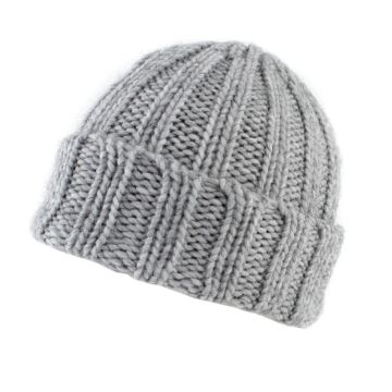 Плетена шапка Raffaello Bettini RB 013/2453, Светлосив