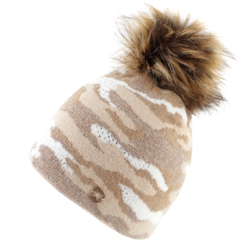 Дамска плетена шапка Granadilla JG5493, Камуфлаж/Златисто