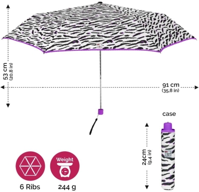 Umbrelă ne-automată pentru femei Perletti Trend 20305