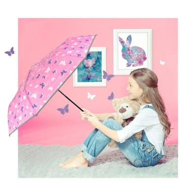 Детски сгъваем чадър Perletti CoolKids Пеперуди 15591
