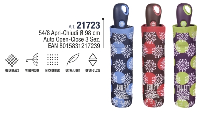 Umbrela automată Open-Close pentru femei Perletti Technology 21723