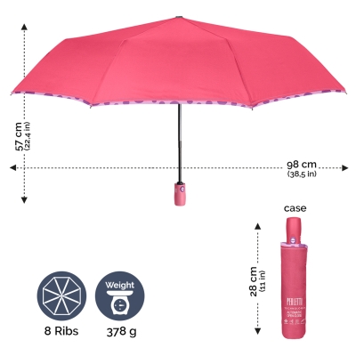 Umbrela automată Open-Close pentru femei Perletti Technology 21715