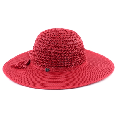 Pălărie cu boruri largi de damă HatYou CEP0602, Roșu