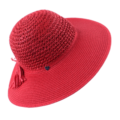 Pălărie cu boruri largi de damă HatYou CEP0602, Roșu