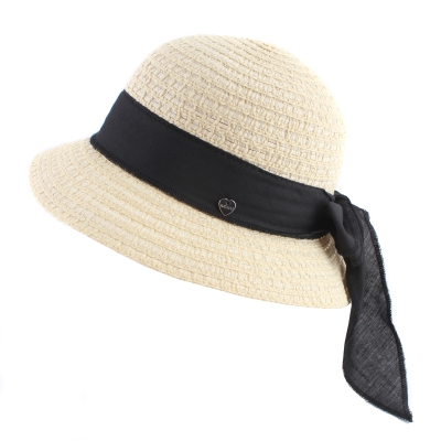 Дамска лятна шапка HatYou CEP0423, Черна лента