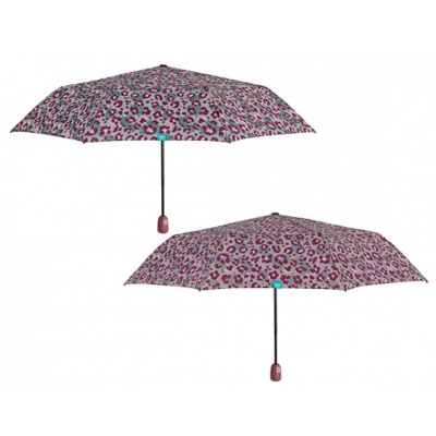 Ladies' automatic Open-Close umbrella Perletti Time 26250, Pink spots