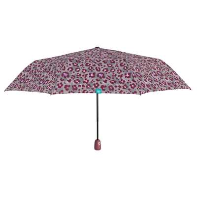 Ladies' automatic Open-Close umbrella Perletti Time 26250, Purple spots