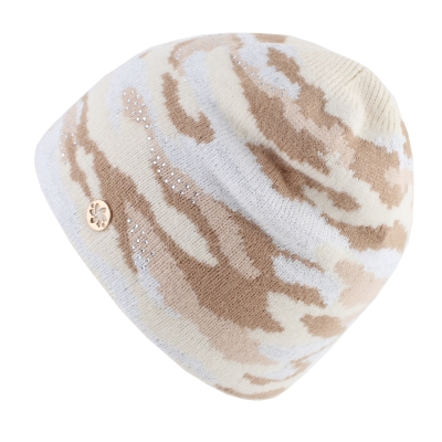 Pălăria tricotată pentru femei Granadilla JG5494, Camuflaj/argintiu