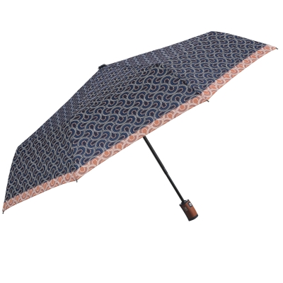 Ladies' automatic Open-Close umbrella Perletti Technology 21752, Dark Blue