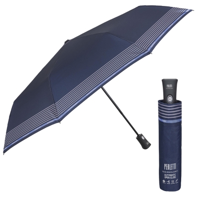 Men's automatic Open-Close umbrella Perletti Technology 21760, Dark blue