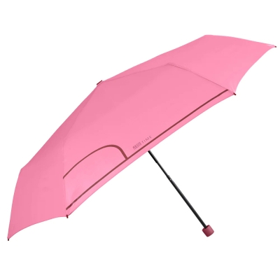 Ladies' manual Extraslim umbrella Perletti Time 26296, Pink