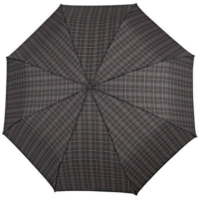 Men's automatic Open-Close umbrella Perletti Technology 21713, Brown square