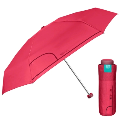 Ladies' manual mini umbrella Perletti Time 26295, Red