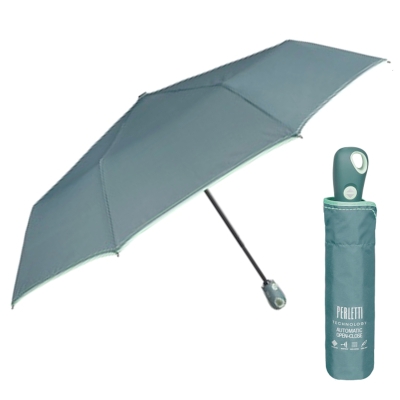 Ladies' automatic Open-Close umbrella Perletti Technology 21742, Green