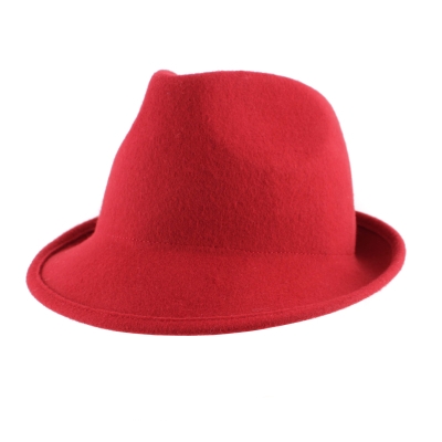 Pălărie de fetru pentru femei HatYou CF0026, Roșu