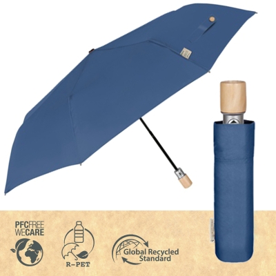 Ladies' Automatic Open-Close Umbrella Perletti Green 19138, Blue