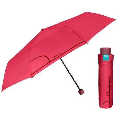 Ladies' manual umbrella Perletti Time 26292, Red