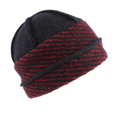 Pălărie de iarnă pentru femei HatYou CP3550, Negru/Gri