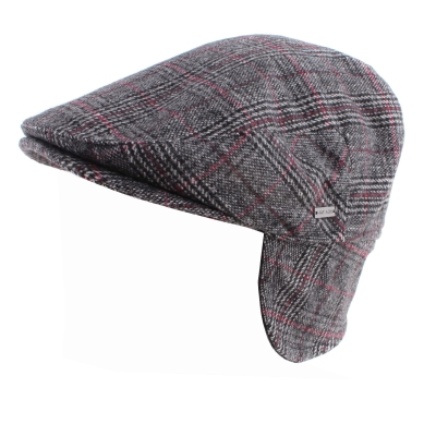 Șapcă pentru bărbați cu căști pentru urechi HatYou CP3598  , Negru/Visiniu
