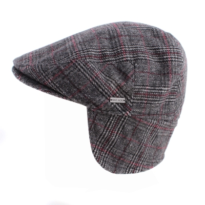 Șapcă pentru bărbați cu căști pentru urechi HatYou CP3598  , Negru/Visiniu