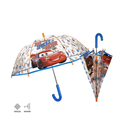 Кids'  transparent umbrella Perletti Kids Cars 50528