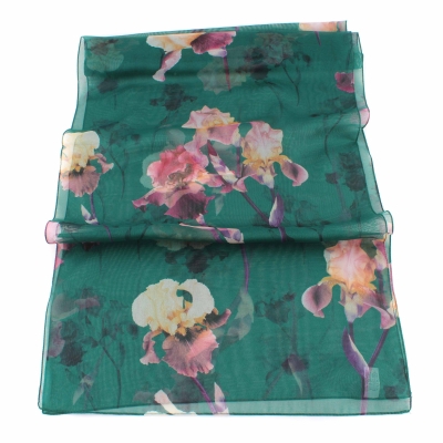 Ladies' scarf HatYou SE0249-26, Green/Irises 
