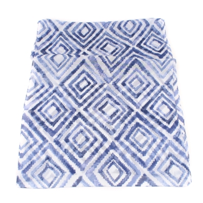 Дамски шал HatYou SI0763-99, 40х160 см, Синьо-бял